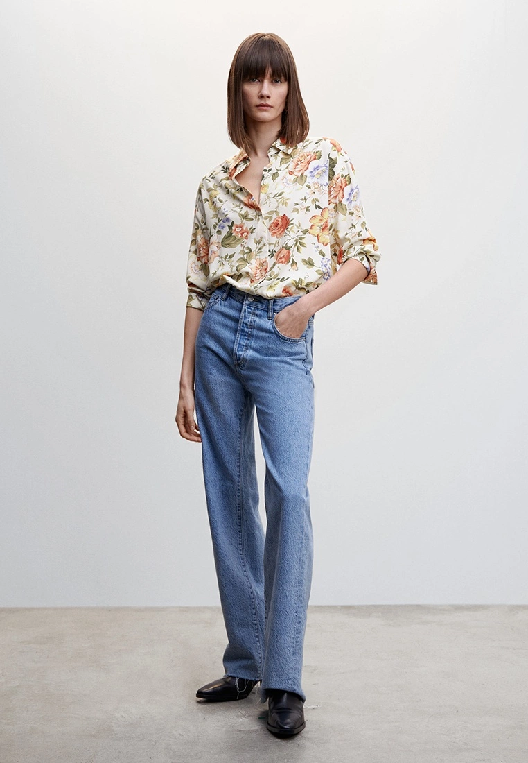 Mango Printed Flowy Shirt 6 Mango Printed Flowy Shirt - Image 4