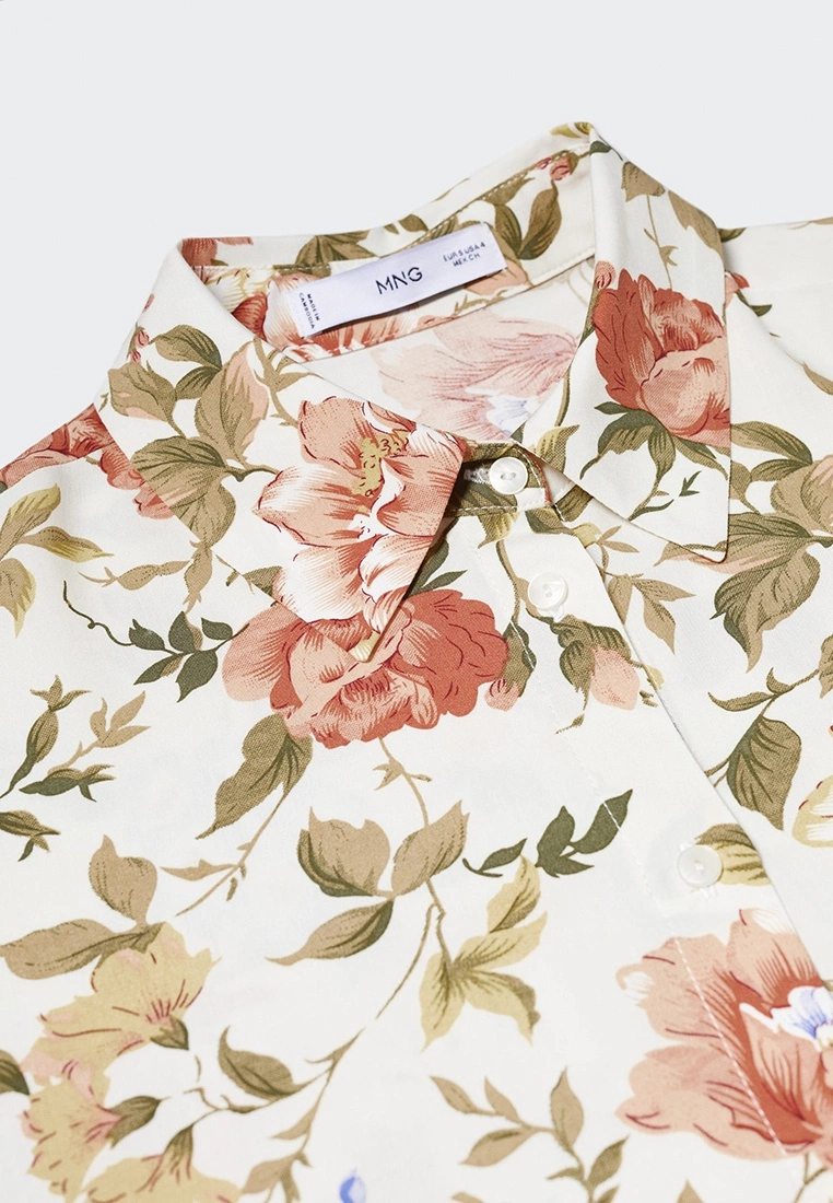 Mango Printed Flowy Shirt 7 Mango Printed Flowy Shirt - Image 5
