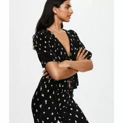 Mango Pleated Blouse With Ruffles -Mango popular store mango 5746 9838326 4