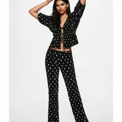 Mango Pleated Blouse With Ruffles -Mango popular store mango 5747 9838326 6