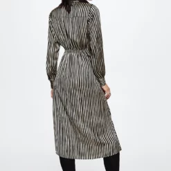 Mango Striped Satin Dress -Mango popular store mango 5778 8432236 2