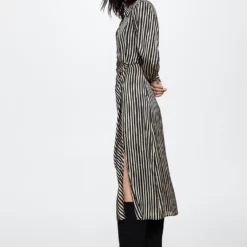 Mango Striped Satin Dress -Mango popular store mango 5778 8432236 4