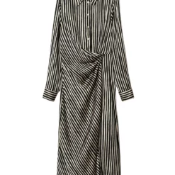 Mango Striped Satin Dress -Mango popular store mango 5779 8432236 5