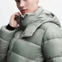 Mango Hood Quilted Coat -Mango popular store mango 5783 7732236 5