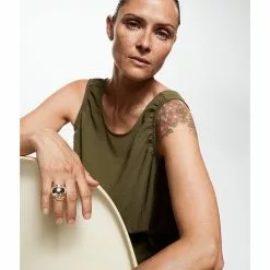 Mango Draped Crop Top -Mango popular store mango 5789 3003426 4