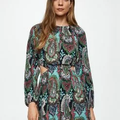 Mango Paisley Gown -Mango popular store mango 5789 9532236 4