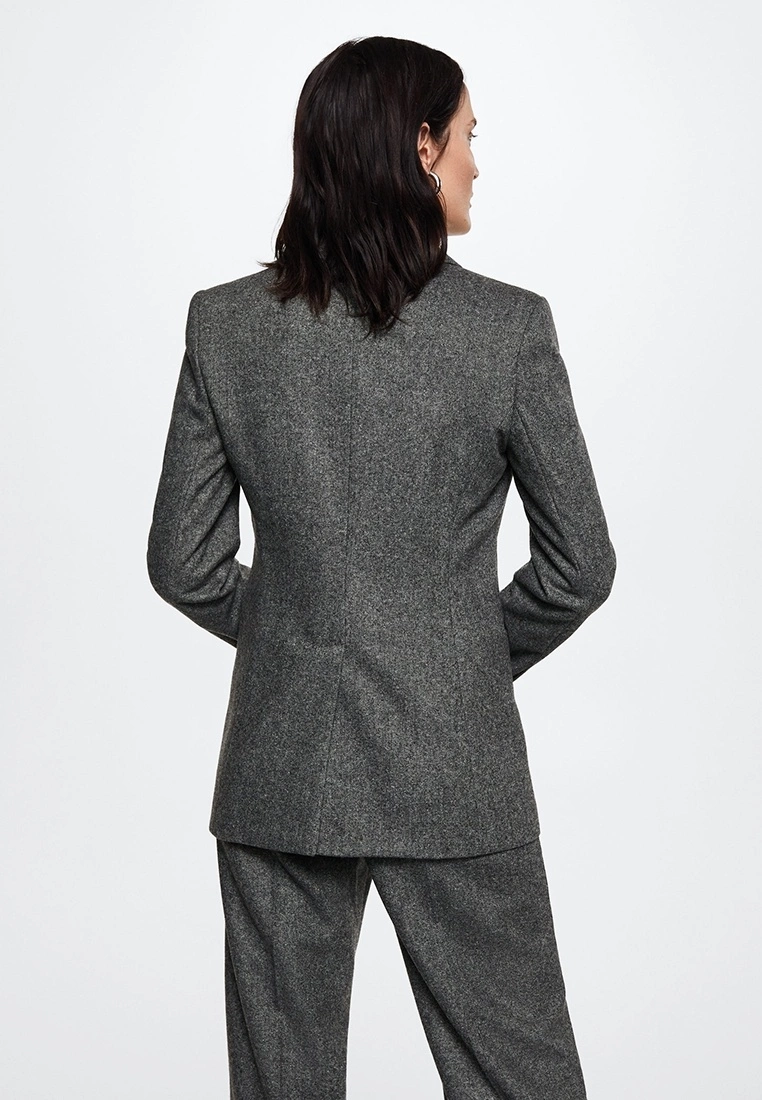 Mango Wool Suit Blazer 4 Mango Wool Suit Blazer - Image 2