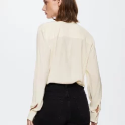 Mango Tie-Neck Blouse -Mango popular store mango 5810 7532236 3