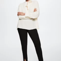 Mango Tie-Neck Blouse -Mango popular store mango 5810 7532236 5