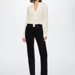 Mango Tie-Neck Blouse -Mango popular store mango 5811 7532236 6