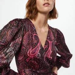 Mango Ruffle Paisley Print Dress 10 Mango Ruffle Paisley Print Dress -Mango popular store mango 5812 8732236 3