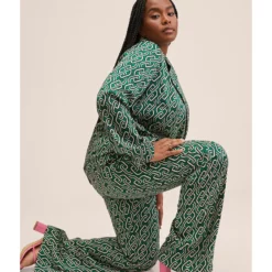 Mango Chain Print Trousers -Mango popular store mango 5816 0252016 7