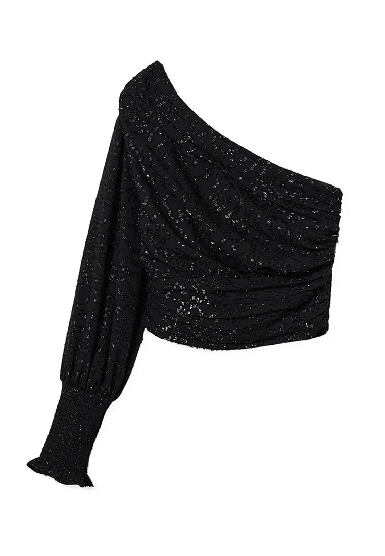 Mango Asymmetric Shiny Blouse 7 Mango Asymmetric Shiny Blouse - Image 5