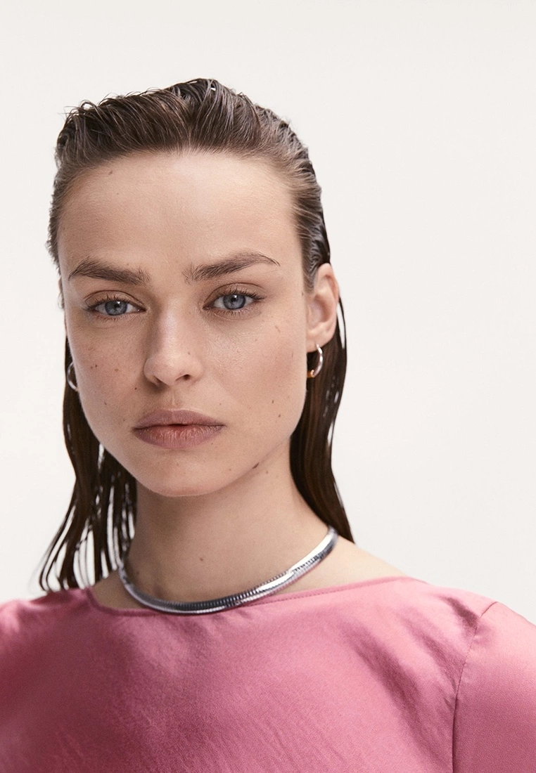 Mango Side-Slit Satin Dress 6 Mango Side-Slit Satin Dress - Image 4