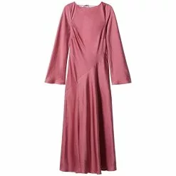 Mango Side-Slit Satin Dress 17 Mango Side-Slit Satin Dress -Mango popular store mango 5880 6025146 8