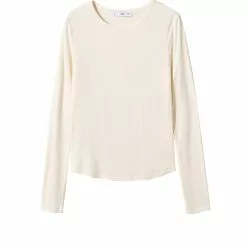 Mango Ribbed Long-Sleeved T-Shirt 13 Mango Ribbed Long-Sleeved T-Shirt -Mango popular store mango 5885 3048046 6