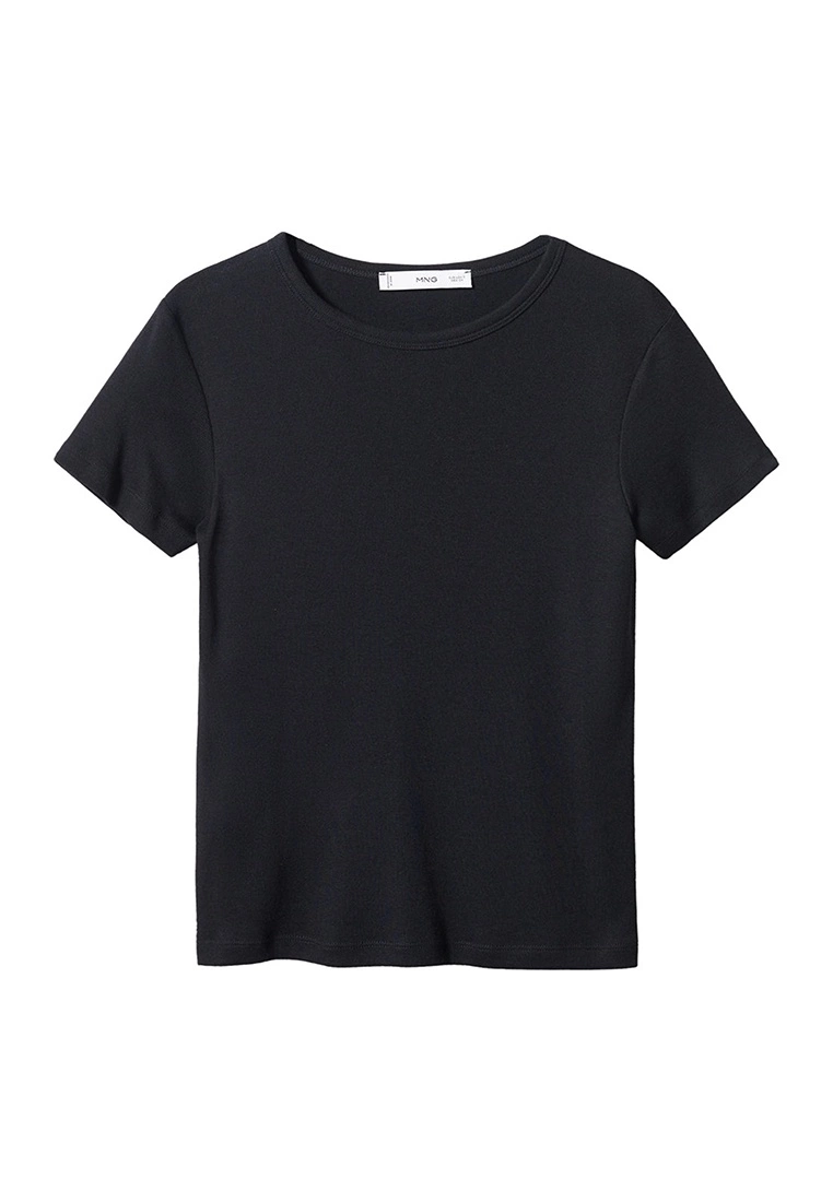 Mango Rounded Neck Cotton T-Shirt 7 Mango Rounded Neck Cotton T-Shirt - Image 5
