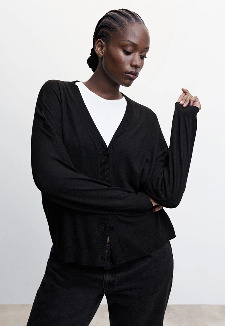 Mango Fine-Knit Cardigan 4 Mango Fine-Knit Cardigan - Image 2