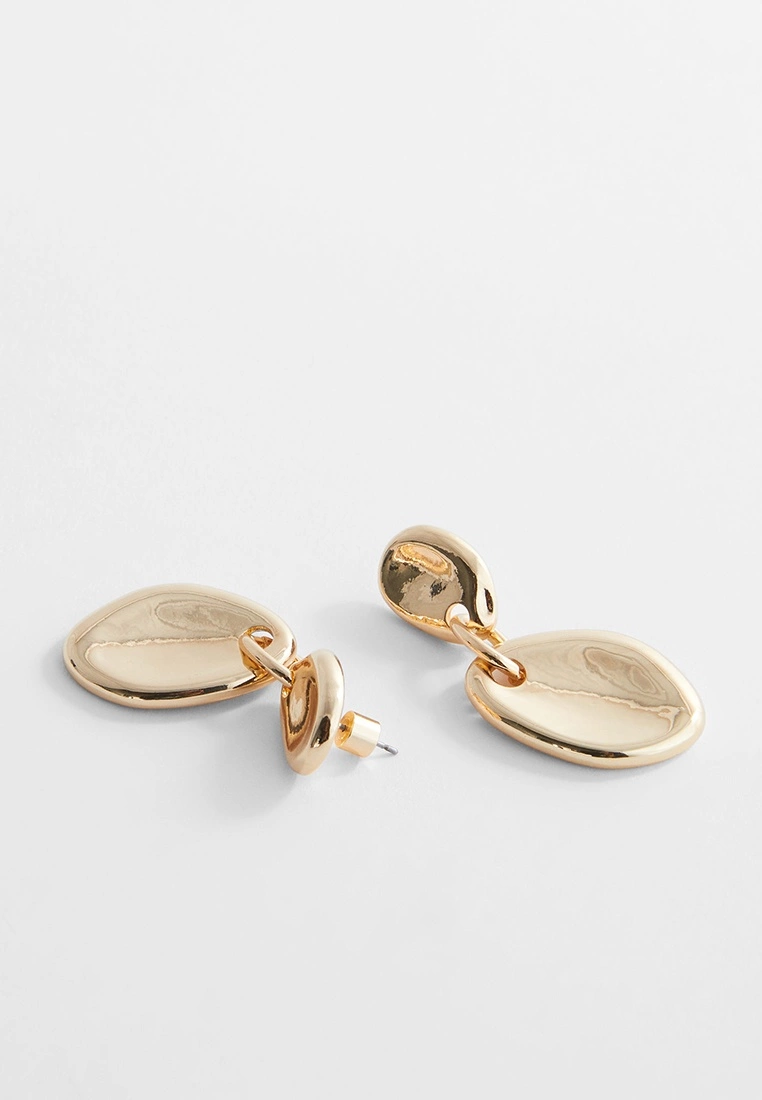 Mango Metal Pendant Earrings 4 Mango Metal Pendant Earrings - Image 2