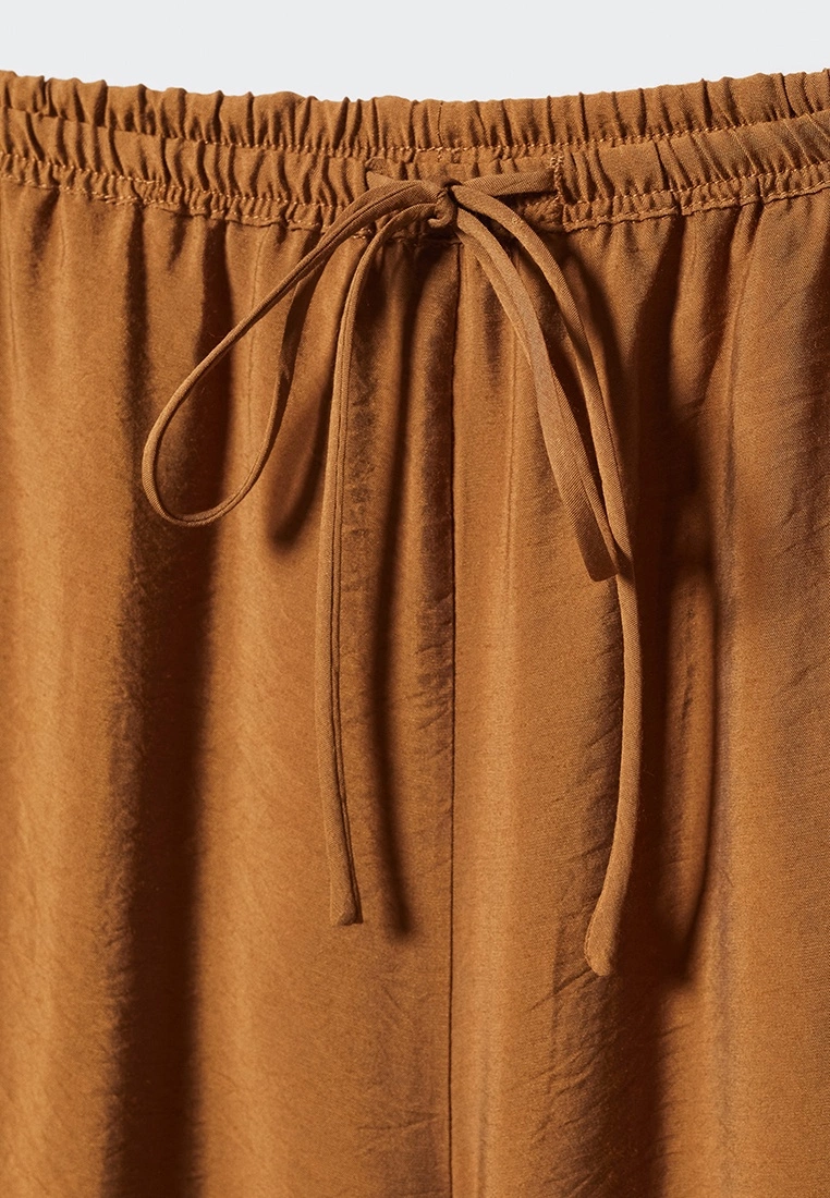 Mango Satin Palazzo Trousers 7 Mango Satin Palazzo Trousers - Image 5