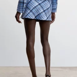Mango Check Tweed Mini Skirt 10 Mango Check Tweed Mini Skirt -Mango popular store mango 5934 1529046 2