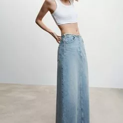 Mango Denim Long Skirt -Mango popular store mango 5937 7359046 4