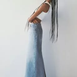 Mango Denim Long Skirt -Mango popular store mango 5938 7359046 7