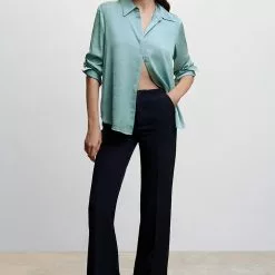 Mango Satin Finish Flowy Shirt 13 Mango Satin Finish Flowy Shirt -Mango popular store mango 5944 3026936 4