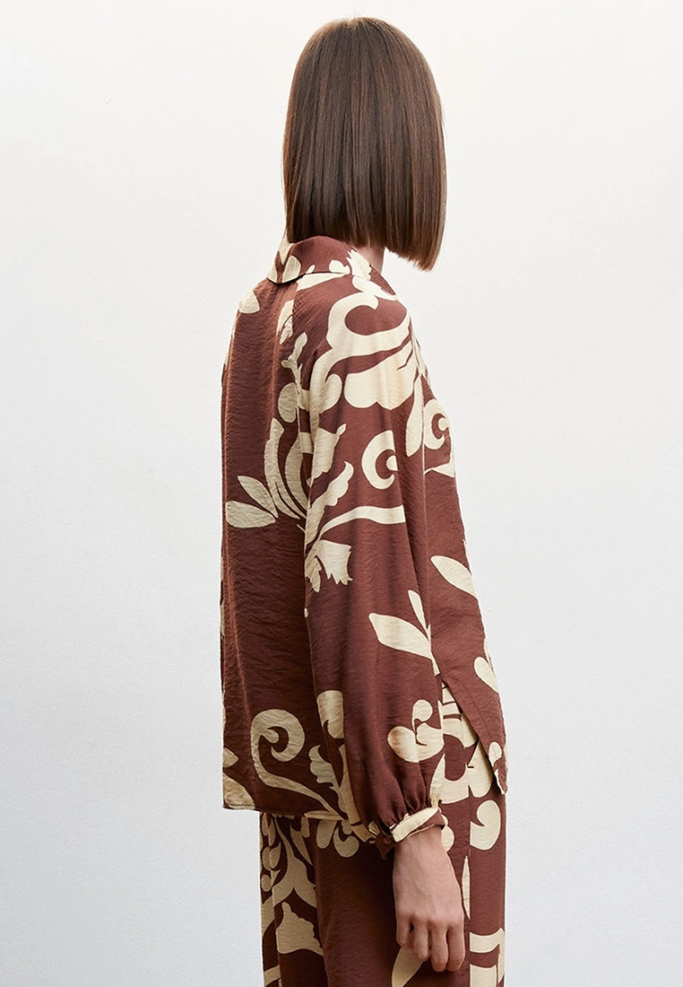 Mango Bow Printed Blouse 4 Mango Bow Printed Blouse - Image 2