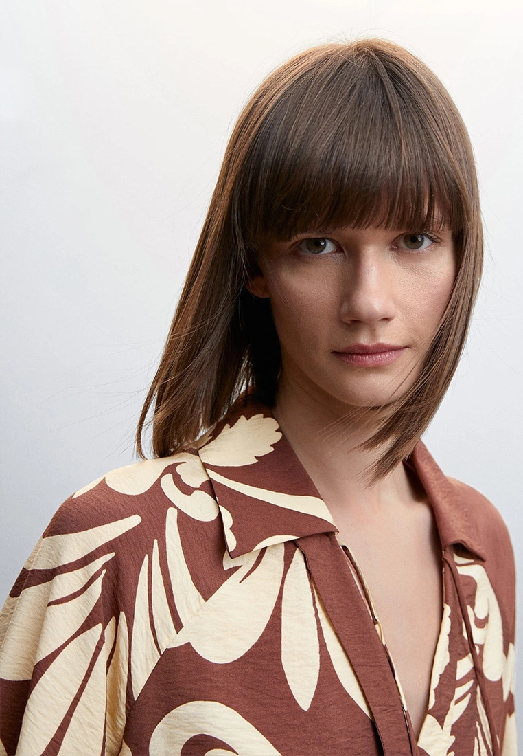 Mango Bow Printed Blouse 6 Mango Bow Printed Blouse - Image 4