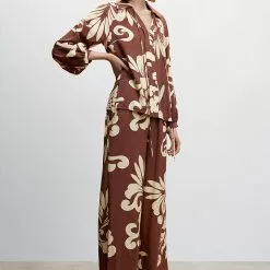 Mango Bow Printed Blouse 12 Mango Bow Printed Blouse -Mango popular store mango 5952 8125936 5