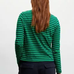 Mango Striped 100% Cotton T-Shirt -Mango popular store mango 5952 9748046 3