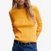 Mango Textured Round Neck Sweater