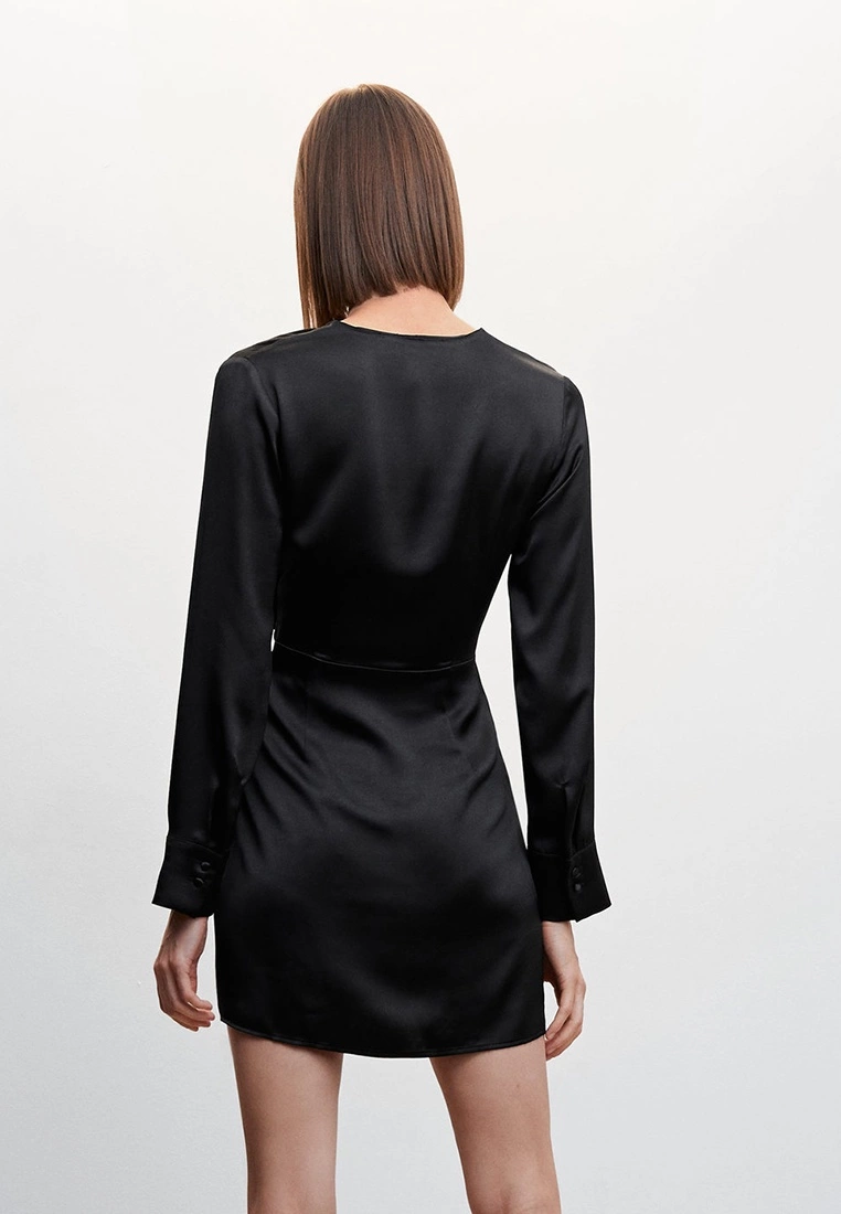 Mango Satin Tie Dress 4 Mango Satin Tie Dress - Image 2