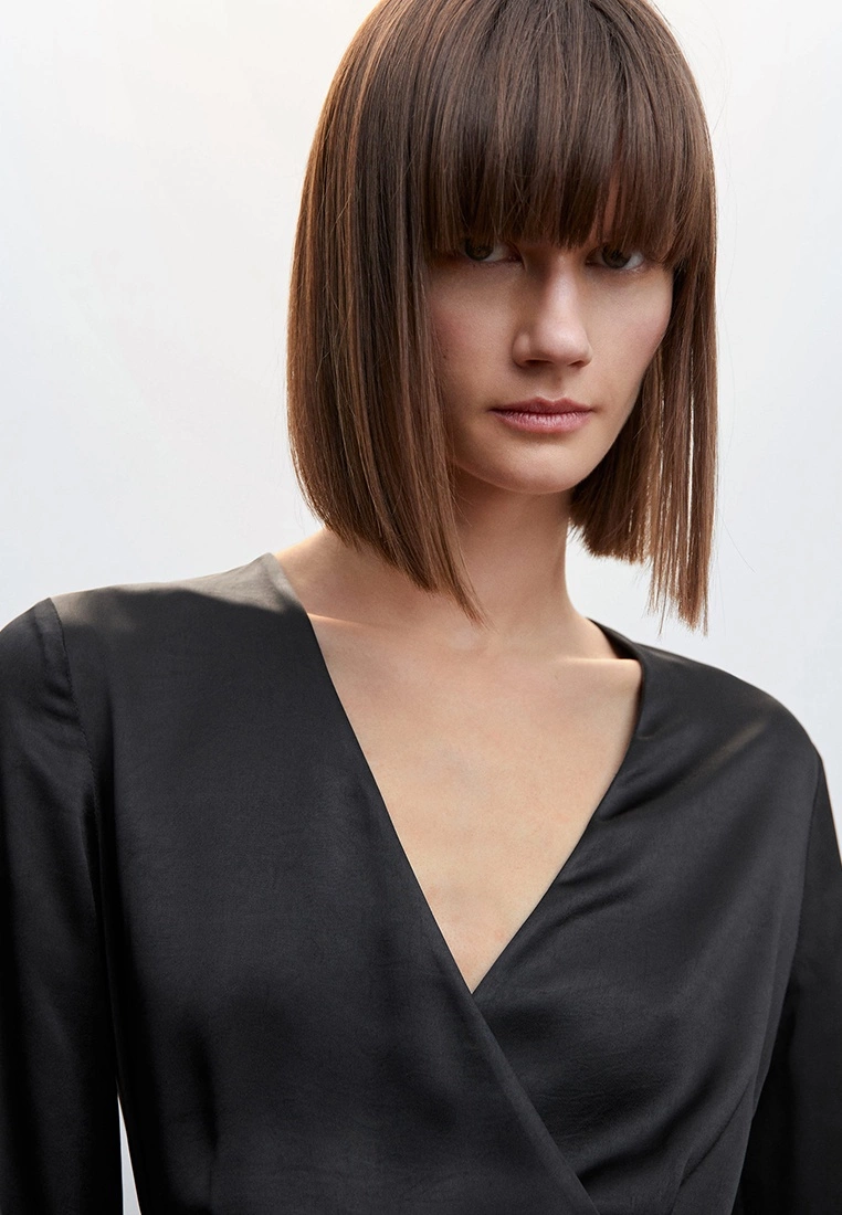 Mango Satin Tie Dress 5 Mango Satin Tie Dress - Image 3