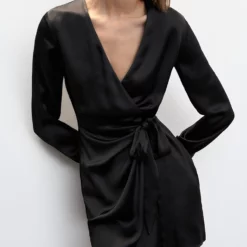 Mango Satin Tie Dress 13 Mango Satin Tie Dress -Mango popular store mango 5968 1126936 5