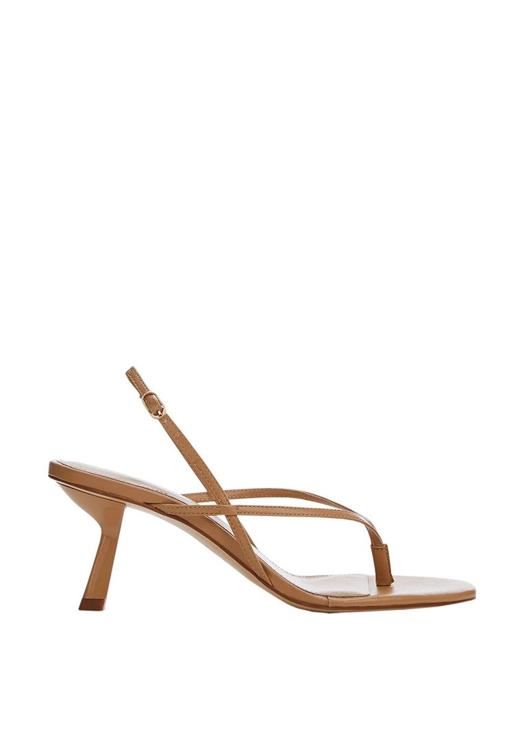 Mango Straps Heel Leather Sandals 3 Mango Straps Heel Leather Sandals