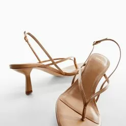 Mango Straps Heel Leather Sandals 12 Mango Straps Heel Leather Sandals -Mango popular store mango 5974 3715146 5