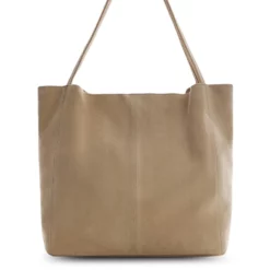 Mango Leather Shopper Bag