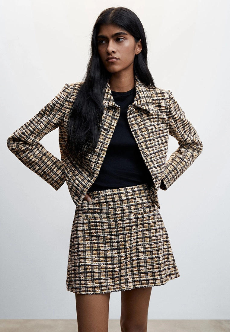 Mango Tweed Mini Skirt 7 Mango Tweed Mini Skirt - Image 5