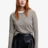 Mango Striped 100% Cotton T-Shirt -Mango popular store mango 5979 2048046 1