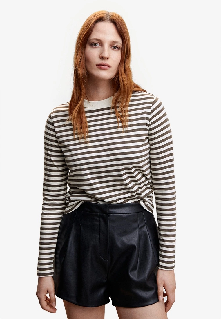 Mango Striped 100% Cotton T-Shirt 3 Mango Striped 100% Cotton T-Shirt