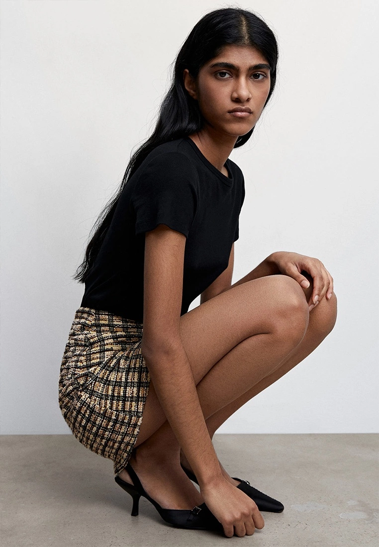 Mango Tweed Mini Skirt 8 Mango Tweed Mini Skirt - Image 6