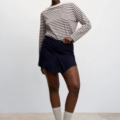 Mango Striped 100% Cotton T-Shirt 16 Mango Striped 100% Cotton T-Shirt -Mango popular store mango 5981 2048046 7