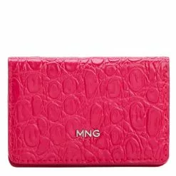 Mango Croc-Effect Purse