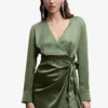 Mango Satin Tie Dress -Mango popular store mango 5987 2126936 1