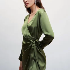 Mango Satin Tie Dress 12 Mango Satin Tie Dress -Mango popular store mango 5988 2126936 4