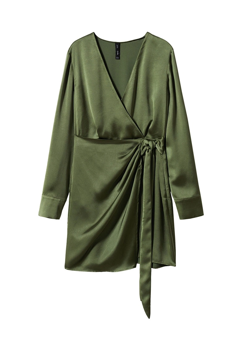 Mango Satin Tie Dress 9 Mango Satin Tie Dress - Image 7