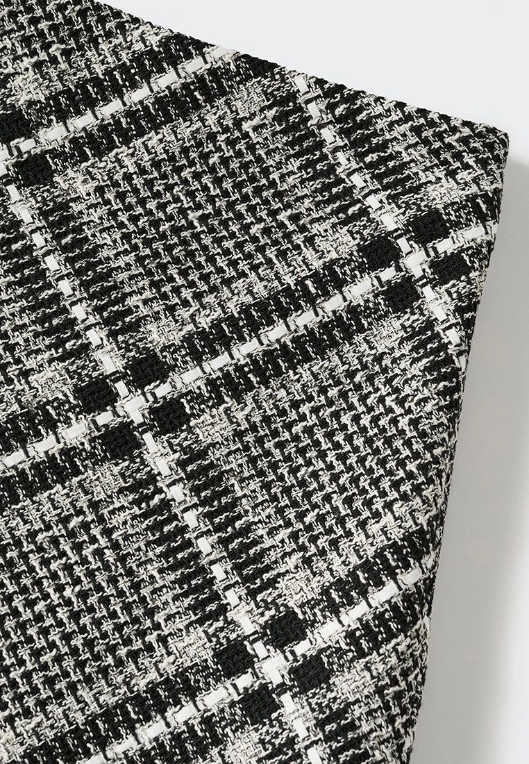 Mango Check Tweed Skirt 8 Mango Check Tweed Skirt - Image 6