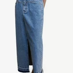 Mango Denim Long Skirt